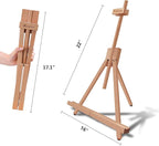 Miratuso Painting Easel, Folding Wooden Tabletop Easel Stand Holds Highest to - Image 2