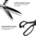 Sewing Scissors, 9 Inch Fabric Dressmaking Scissors Heavy Duty Shears Sharp - Image 3