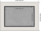 Amanti Art Silver Framed Magnetic Board 18x24 Small Vision Board - Image 2