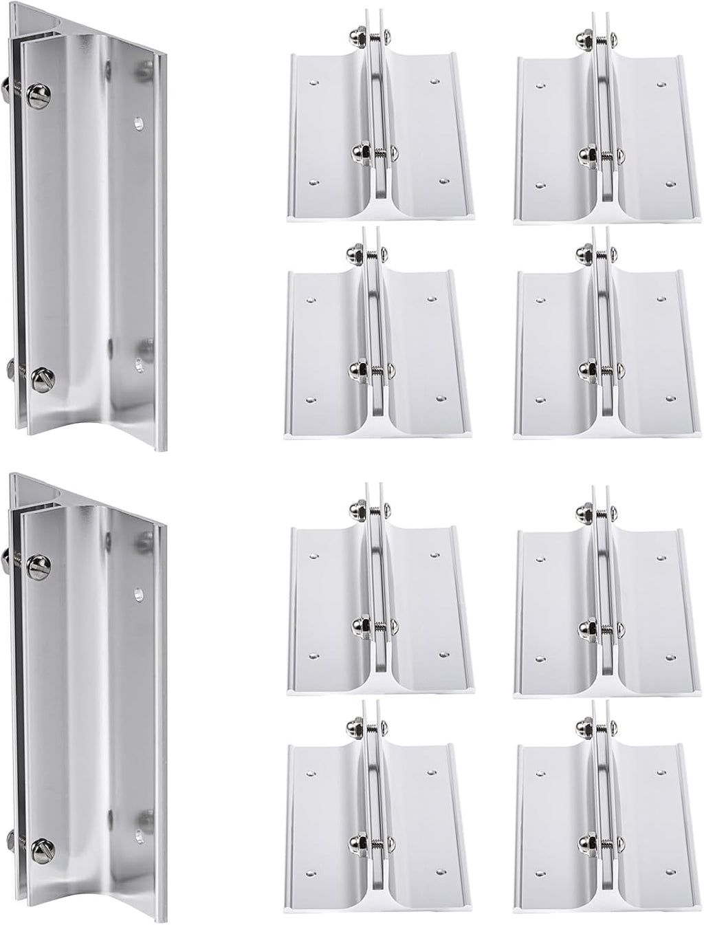SINKAA Aluminum Corridor Sign Holder, 10 Pack Direct Sign Mount Bracket