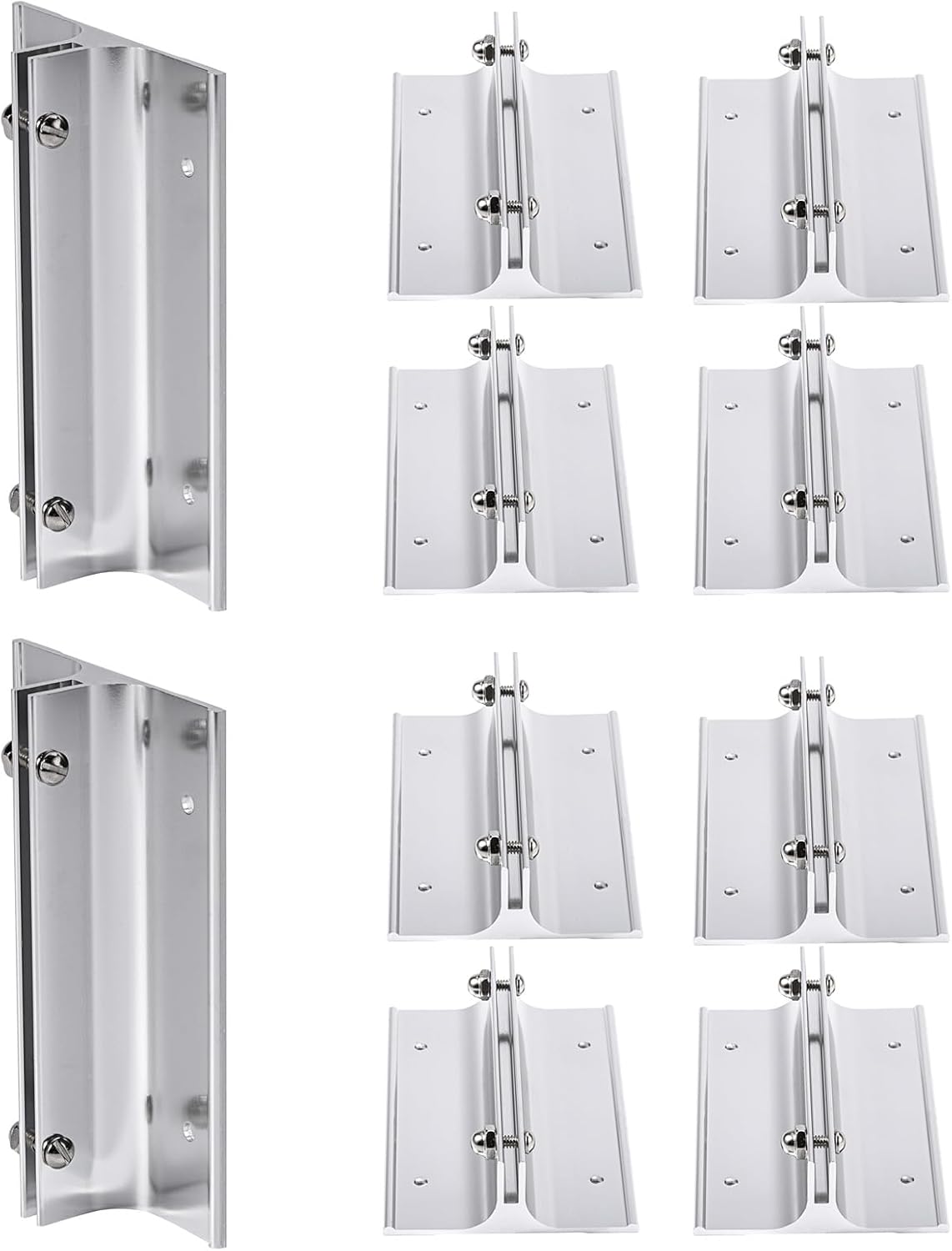 SINKAA Aluminum Corridor Sign Holder, 10 Pack Direct Sign Mount Bracket