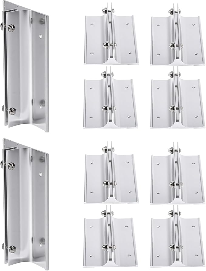 SINKAA Aluminum Corridor Sign Holder, 10 Pack Direct Sign Mount Bracket by SINKAA