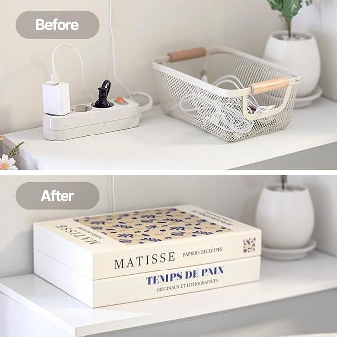 Book Shape Decorative Cable Management Box - Image 7