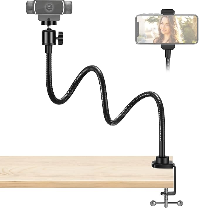 InnoGear Webcam Stand with Phone Mount, Desk Camera Arm Stands Gooseneck by InnoGear