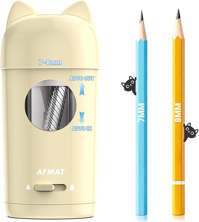 AFMAT Electric Pencil Sharpener, Colored Pencil Sharpener by AFMAT