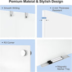 Large Glass Whiteboard, 96 x 48 Inches Magnetic Glass Dry Erase Board - Image 2