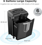 Bonsaii 16-Sheet Microcut Paper Shredder, 60-Minute Home Office Heavy Duty - Image 6