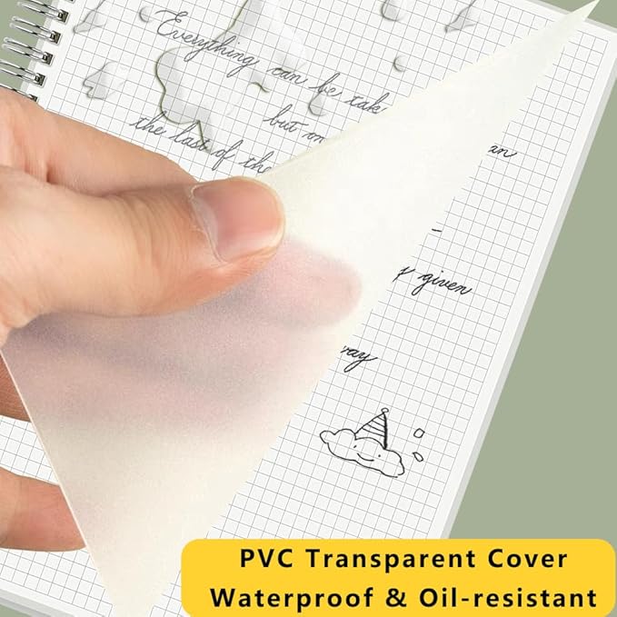 WRENBEN A5 Spiral Notebook 120gsm Graph Paper Notebook 160 Pages Per Hardcover - Image 6