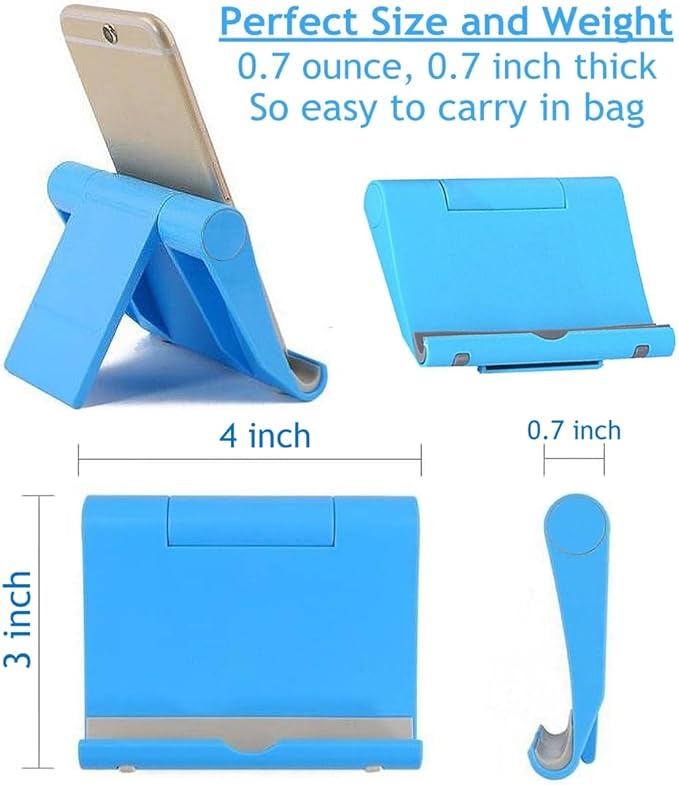 JUSDIQIR Cell Phone Stand for Desk Foldable Cell Phone Holder Desk Tablet - Image 7