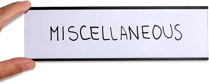 SmartSign Magnetic 'C' Channel Label Holders | 2.5" x 8" Pack of 10 - Image 2