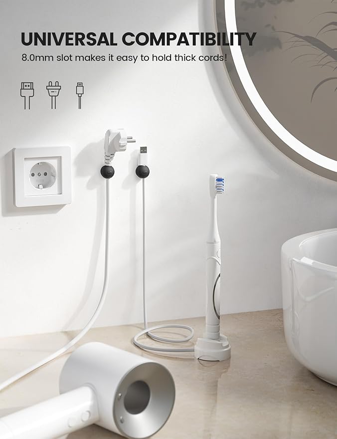 8Pack Magnetic Cord Organizer Clips - Image 6