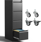 IKIMI 4 Drawer Locking File Cabinet by IKIMIMetalFurniture