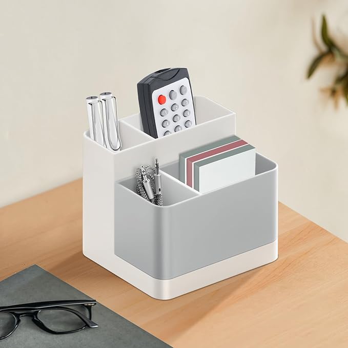 Poeland Desktop Storage Organizer Pencil Card Holder Box Container - Image 6