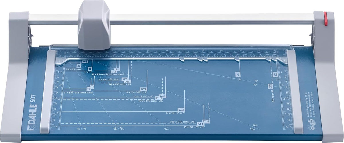 Dahle 507 Personal Rotary Trimmer, 12" Cut Length, 7 Sheet Capacity, Sel...