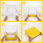 PHAREGE 12x9x4 inch Gift Shipping Boxes Bulk 6 Pack Yellow, Tab Lock Tuck Top - Image 7