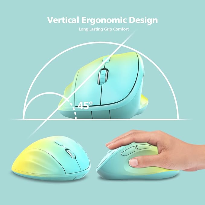 Ergonomic Wireless Mouse with USB Receiver - Image 3