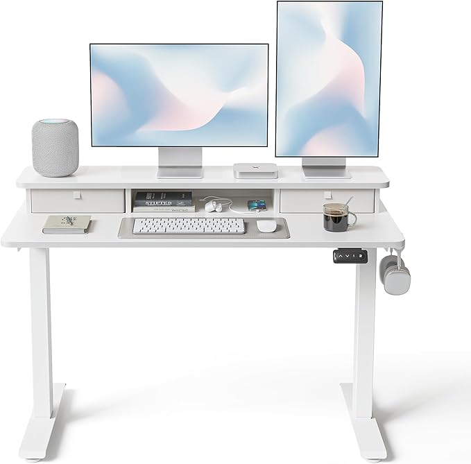 FEZIBO 48 x 24 Inch Height Adjustable Electric Standing Desk by FEZIBO