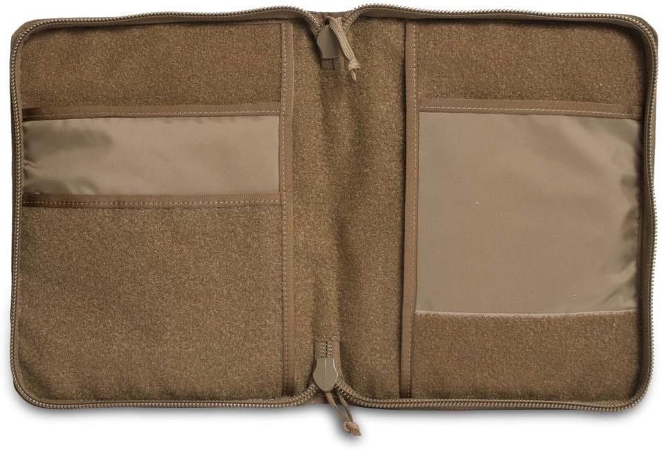 Tactical Notebook Covers Tactical 3-Ring Binder Cover | Zippered Case for Military Field Admin & Map Storage | Fits 5.5” x 8.5” Paper | Tactical Organizer with Durable Protection for Field Use