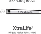 Oxford 3 Ring Binders, 0.5 inch ONE-Touch Easy Open D Rings, Durable Binders - Image 3