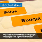 Neon Orange Address Labels - Image 6