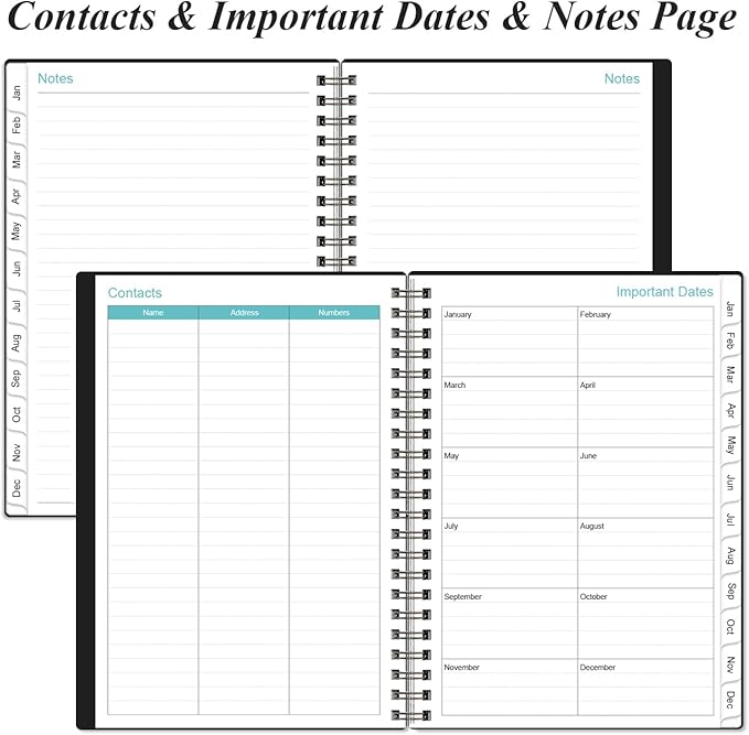 Planner 2026 - A5 Weekly & Monthly Planner Spiral Bound, January 2026 - - Image 6