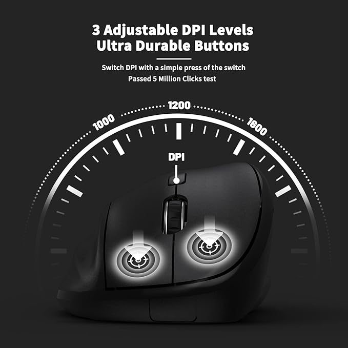 Ergonomic Wireless Mouse with USB Receiver - Image 6