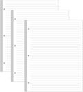3-Hole Line Paper Refills, Letter Size Loose-Leaf Paper, 300 Sheets/600 Pages by Yaridar