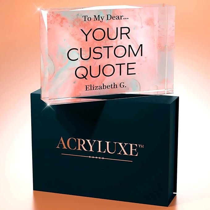 Personalized Gifts, Custom Quote Block Letter Board, Crystal-Clear Acrylic - Image 7
