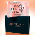 Personalized Gifts, Custom Quote Block Letter Board, Crystal-Clear Acrylic - Image 7