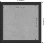 Amanti Art Black Framed Magnetic Board 23x23 Medium Vision Board - Image 4
