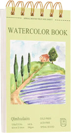 Watercolor Paper Pad 3.5x5.5 Inch | 30 Sheets 140lb/300g, Spiral-Bound by Unknown