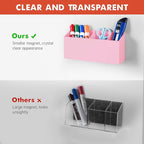 Banafich Magnetic Dry Erase Marker Holder, Acrylic Magnet Pen Holder - Image 4