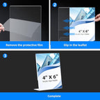 12 Pack Slanted Back Acrylic Sign Holders 4x6 - Image 4