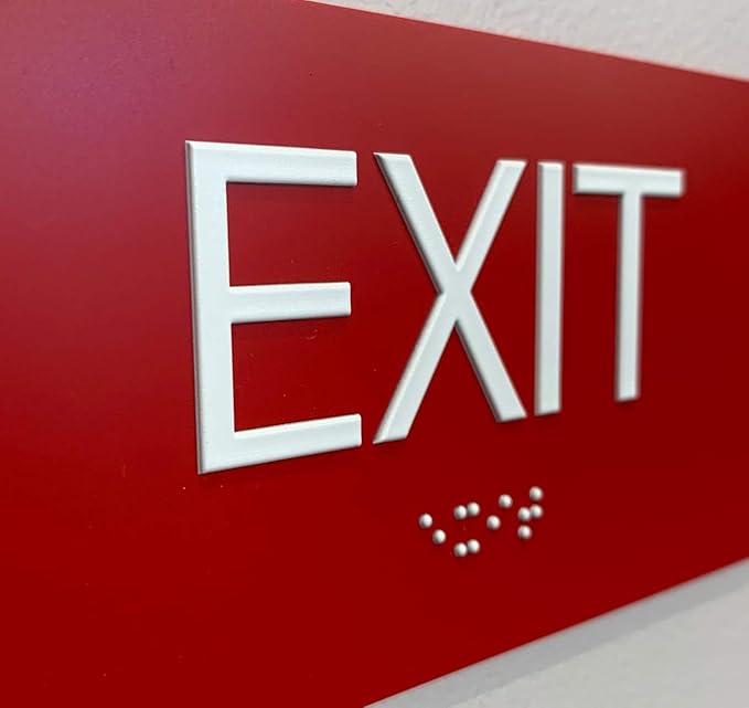 ADA Compliant Sign with Braille - Image 4