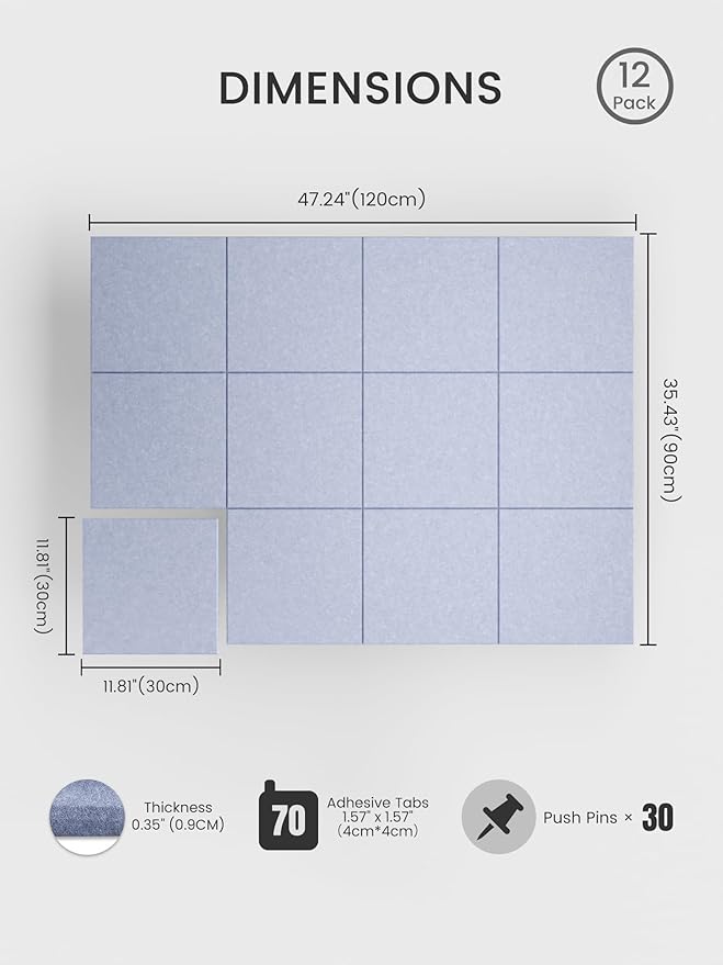 Bumusty Large Cork Board 47"x35" Alternative - Image 2