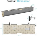 2-in-1 Under Desk Cable Management Tray & Privacy Panel, Dual-Sided Felt Cord - Image 7