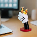 Cute Pen and Pencil Holder for Desk, Kids Small Desktop Organizer Cup, Funny - Image 3