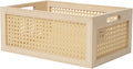 rattan storage basket wooden box wooden storage bins, main product view