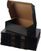 hoikwo 20 packs black 12x9x4 medium shipping boxes, main product view