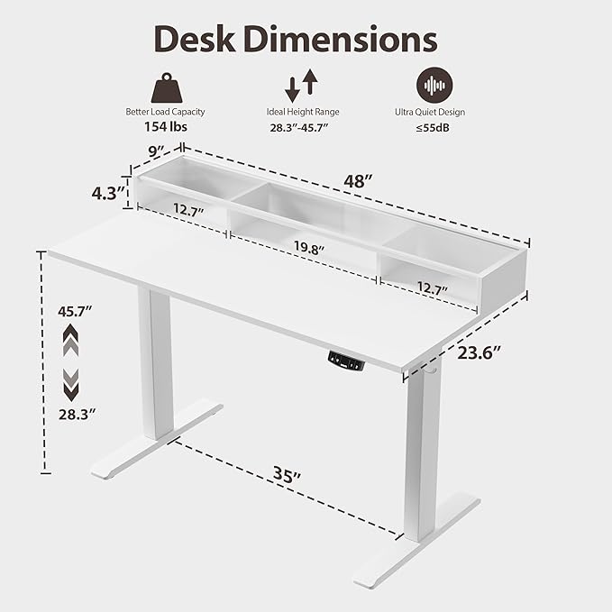 Agilestic Glass Standing Desk - Image 3