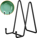 Decolore 6 Inch 5 Pack Black Metal Display Stands Plate Holder Display Stands by Decolore