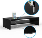 BONTEC Wood Monitor Stand Riser, 2-Tier Desktop Organizer - Image 4