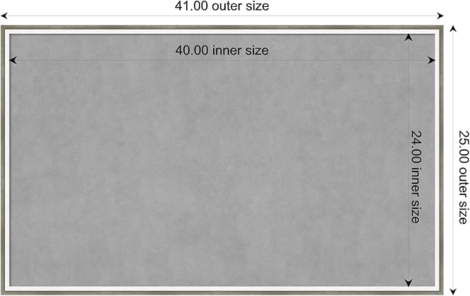 Amanti Art Silver Framed Magnetic Board 25x41 Large Vision Board - Image 4