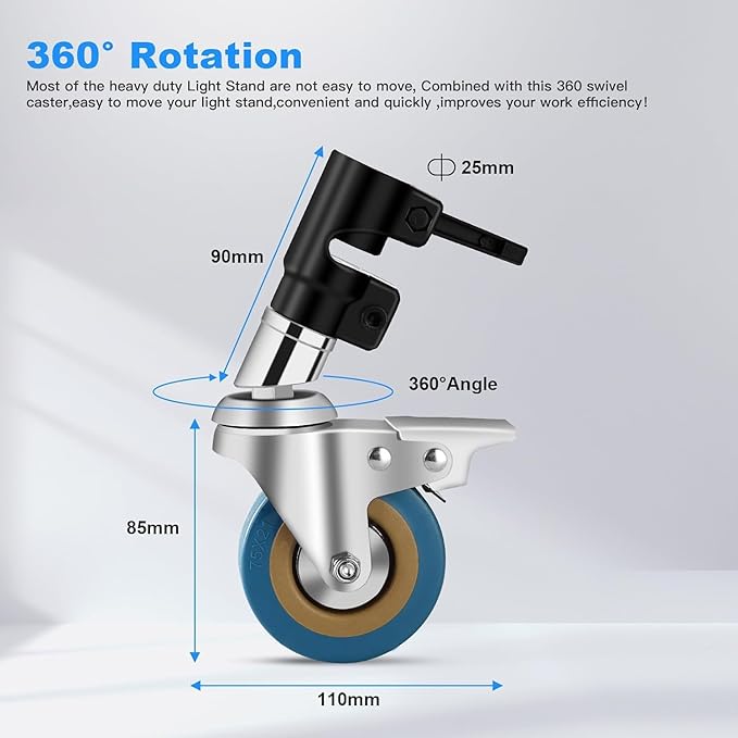 Soonpho Adjustable 10ft/3.3m Heavy Duty Light Stand - Image 6