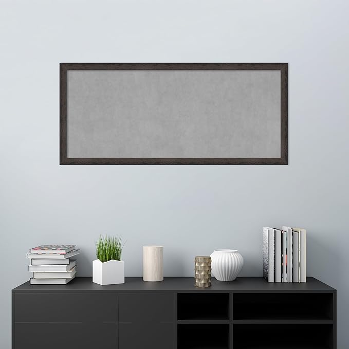 Amanti Art Black Framed Magnetic Board 23x51 Oversize Vision Board - Image 5