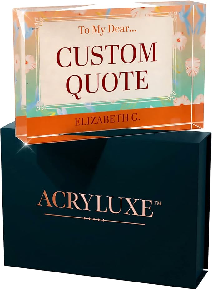 Personalized Gifts, Custom Quote Block Letter Board, Crystal-Clear Acrylic - Image 9