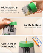 ZMOL Electric Rechargeable Pencil Sharpener, Automatic Pencil Sharpeners Kids - Image 8