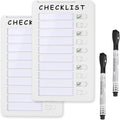 2-Pack Magnetic Dry Erase Checklist Board – Reusable Whiteboard Task Planner by SENWHAL