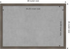 Amanti Art Grey Framed Magnetic Board 26x38 Large Vision Board - Image 4