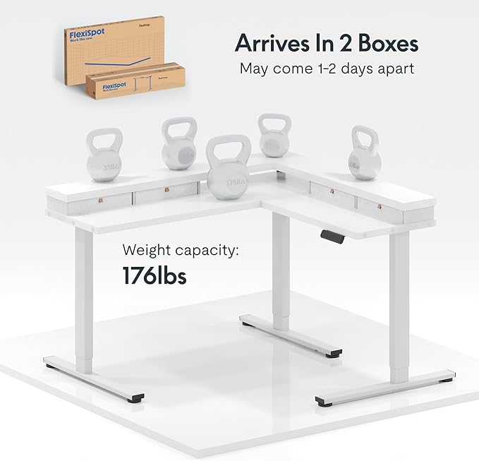 FLEXISPOT 63" L Shaped Standing Desk - Image 10